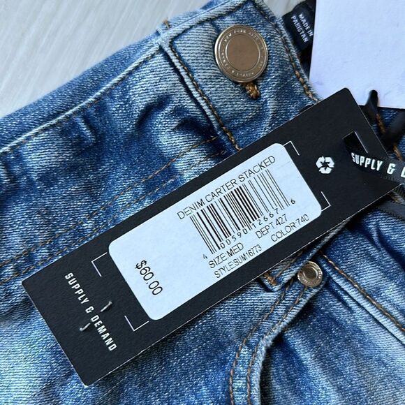 Supply & Demand Carter Stacked Men’s Denim Jeans Size 32W-M Style 16773 NWT‎ - Picture 8 of 9